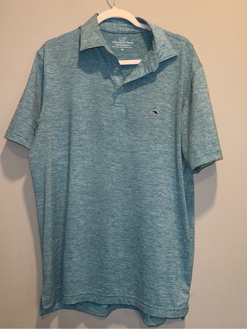 Vineyard Vines Heathered Seafoam Green Polo